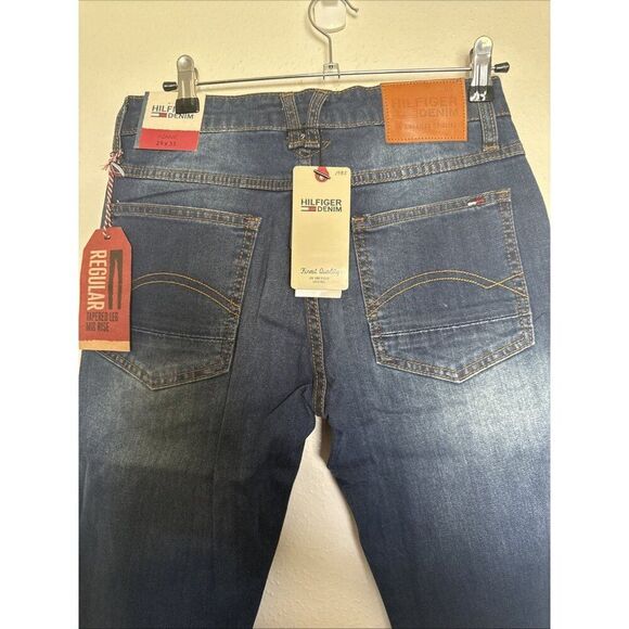 TOMMY HILFIGER Men’s RONNIE Jeans - W29xL33 - Blue Denim - Tapered Leg Mid-Rise - Picture 16 of 16